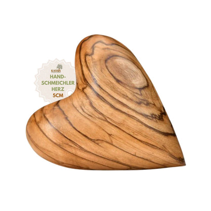 Olivenholz-Herz – Handschmeichler & kleines Geschenk
