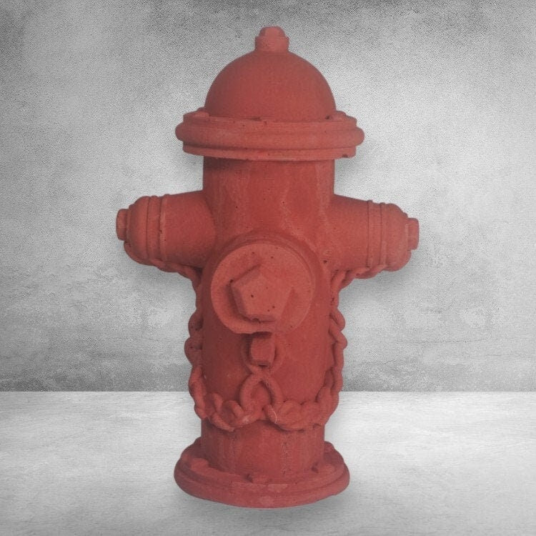 Handgefertigte Deko-Hydranten im amerikanischen Stil – Einzigartige Geschenke für Feuerwehrfans Stein.Kunst.Werk.