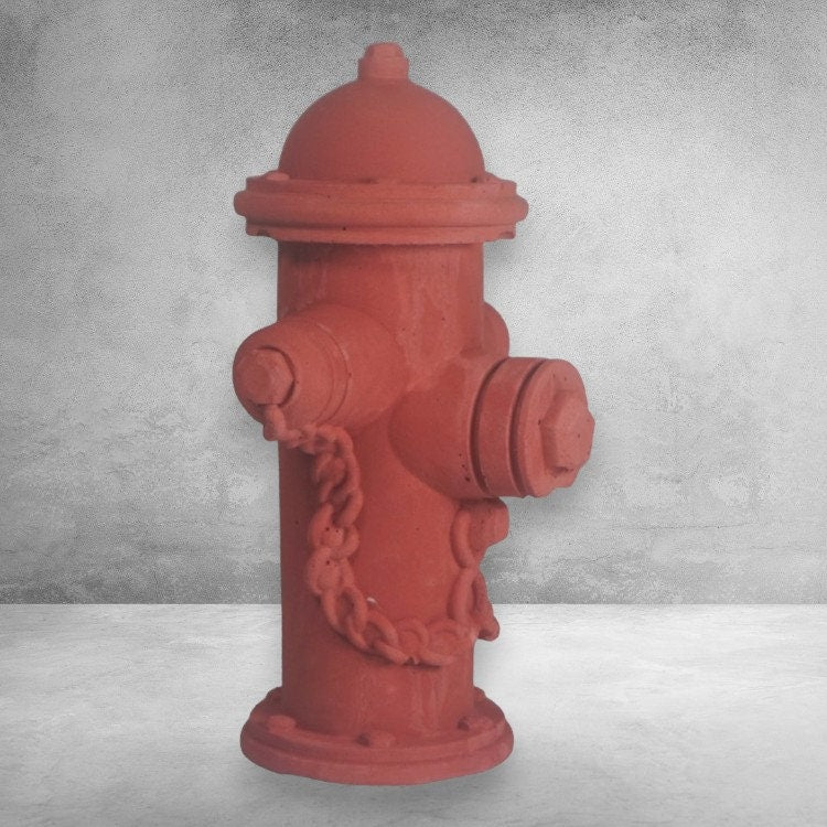 Handgefertigte Deko-Hydranten im amerikanischen Stil – Einzigartige Geschenke für Feuerwehrfans Stein.Kunst.Werk.