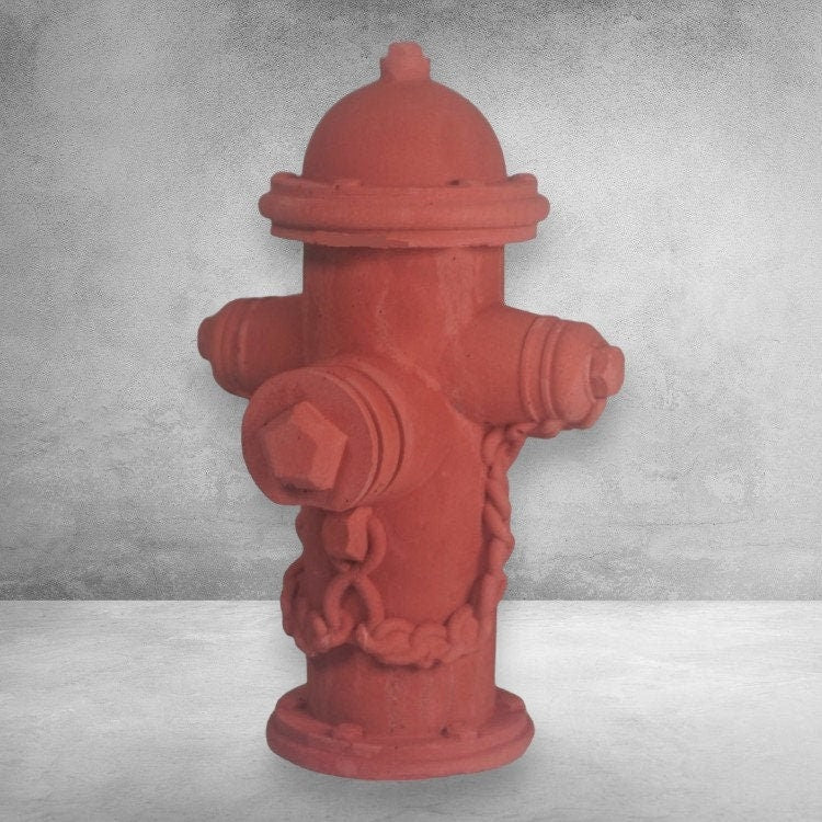 Handgefertigte Deko-Hydranten im amerikanischen Stil – Einzigartige Geschenke für Feuerwehrfans Stein.Kunst.Werk.