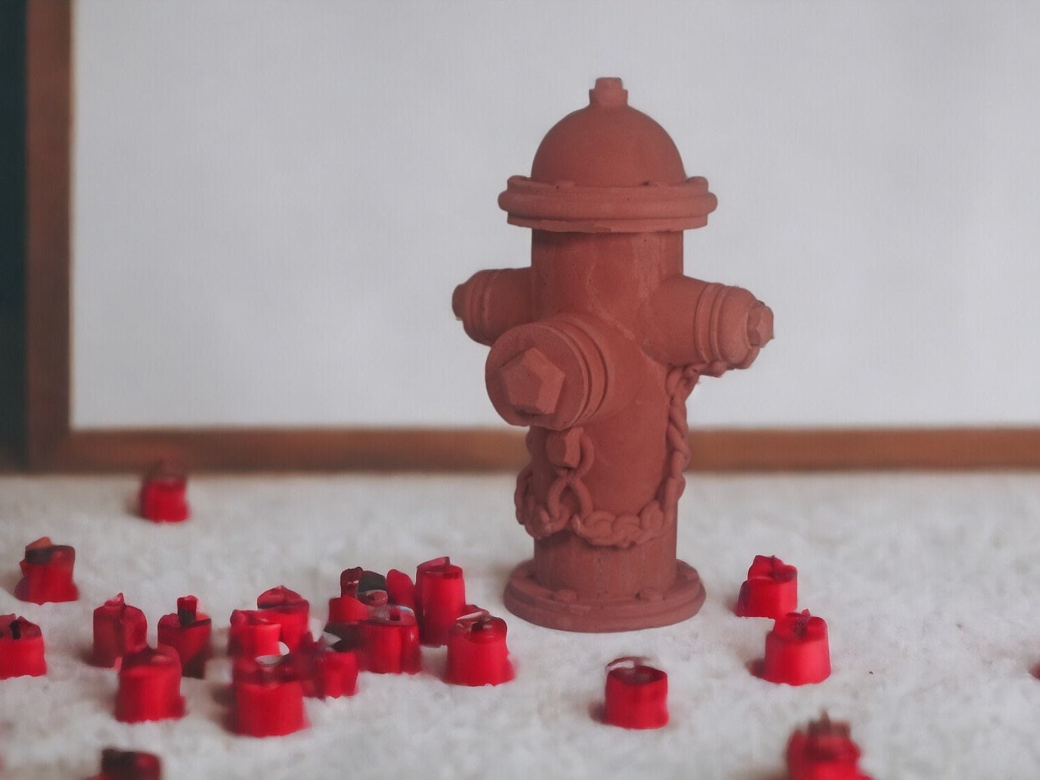 Handgefertigte Deko-Hydranten im amerikanischen Stil – Einzigartige Geschenke für Feuerwehrfans Stein.Kunst.Werk.