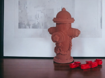 Handgefertigte Deko-Hydranten im amerikanischen Stil – Einzigartige Geschenke für Feuerwehrfans Stein.Kunst.Werk.