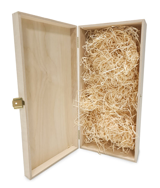 Natuurlijke houtwol als vulmateriaal voor cadeaudozen en houten kisten