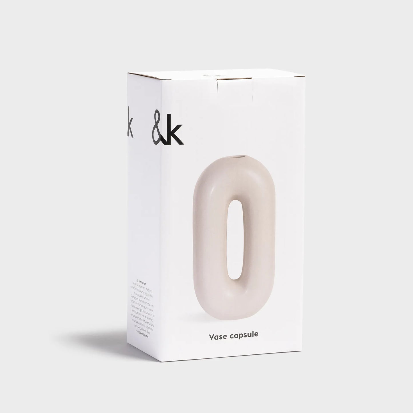 Capsule Designvase – Grau