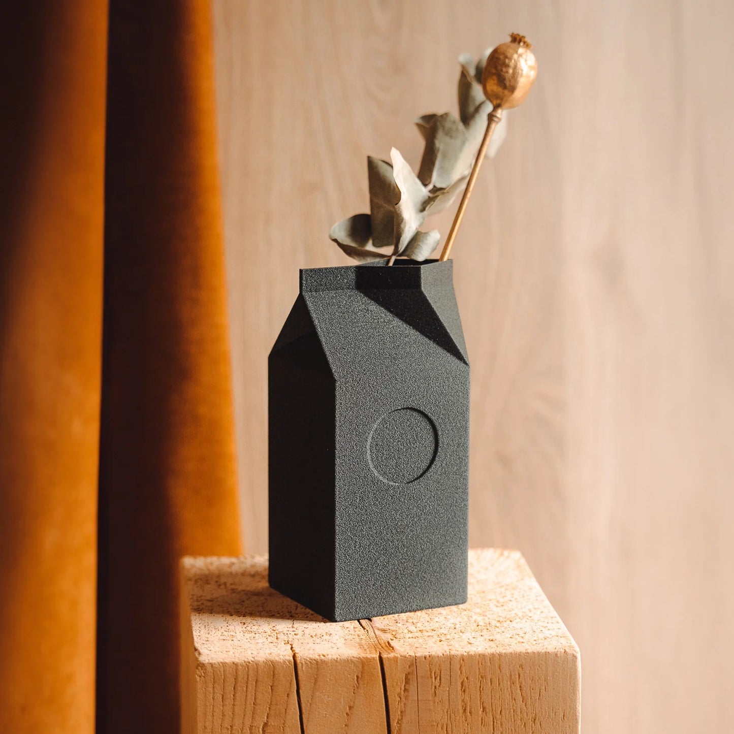 Milk Designvase von Copo Design – Holzfaser & Maisstärke