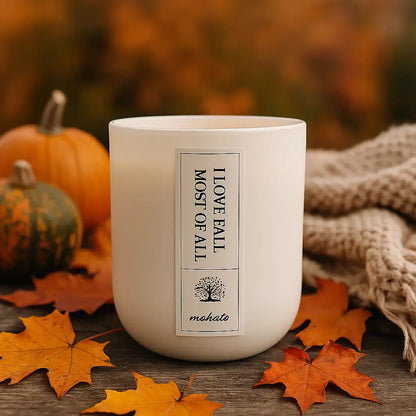 „I Love Fall Most of All“ Duftkerze – Herbstgefühle für Dein Zuhause - by SteinKunstWerk | Duftkerze aus nachhaltiger Herstellung