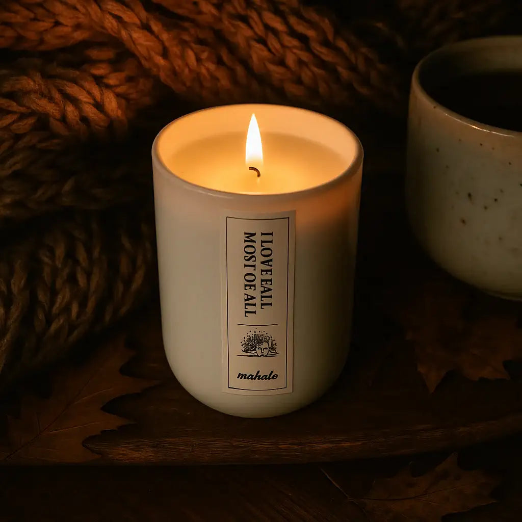 „I Love Fall Most of All“ Duftkerze – Herbstgefühle für Dein Zuhause - by SteinKunstWerk | Duftkerze aus nachhaltiger Herstellung