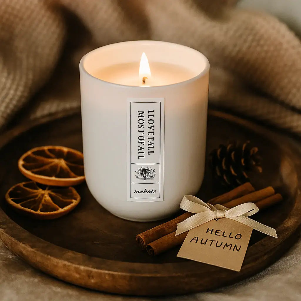 „I Love Fall Most of All“ Duftkerze – Herbstgefühle für Dein Zuhause - by SteinKunstWerk | Duftkerze aus nachhaltiger Herstellung