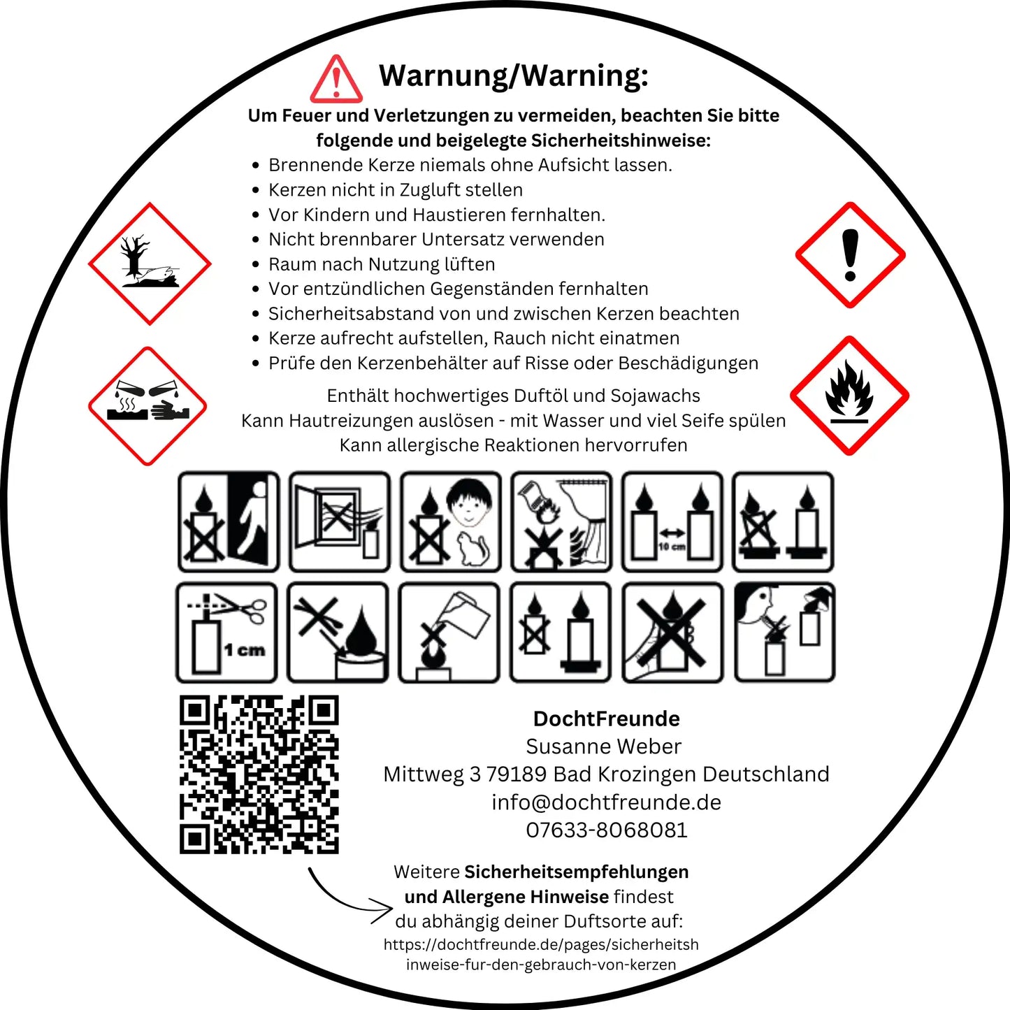 Betonkerze mit Deckel "Grey Dream" – 2-Docht & blaue Blüten | 12,5cm