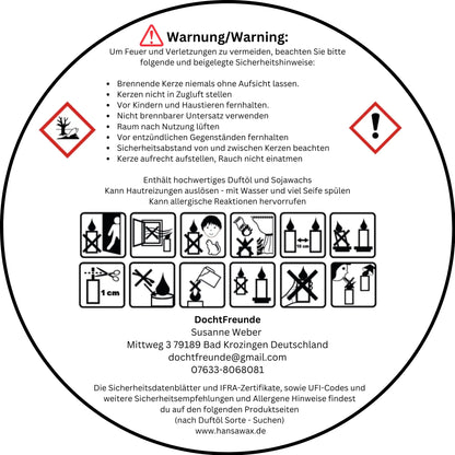 Handgemachte Duftkerze „Gute Besserung“ – Personalisierbares Geschenk für Genesung