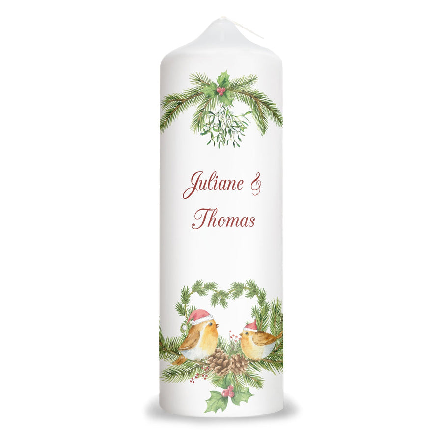 Personalisierte Weihnachtskerze „Christmas Love“ mit Name als persönliches Weihnachtsgeschenk