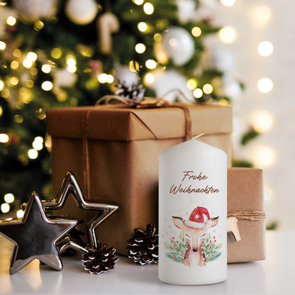 Weihnachtskerze „Reh“ – klein oder groß