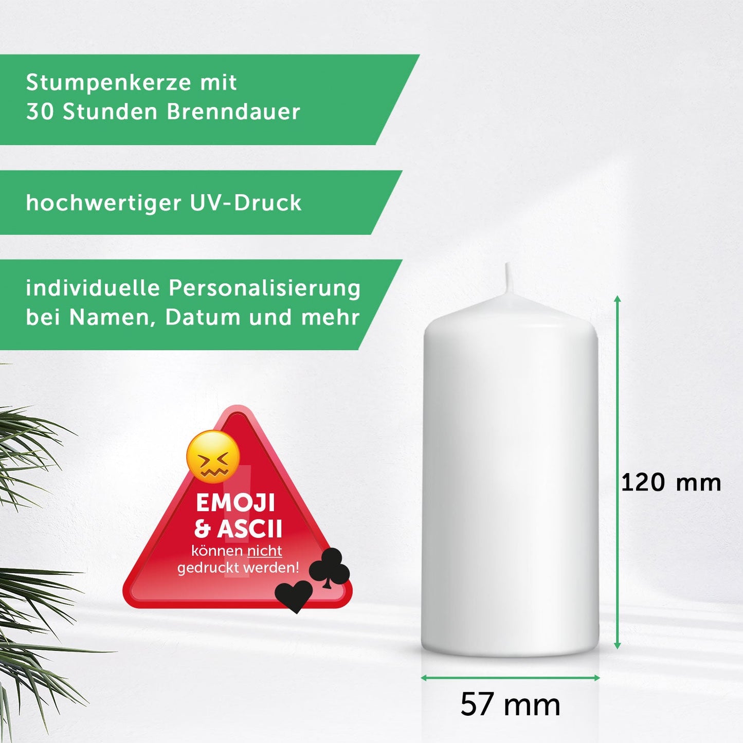 Weihnachtskerze „Reh“ – klein oder groß