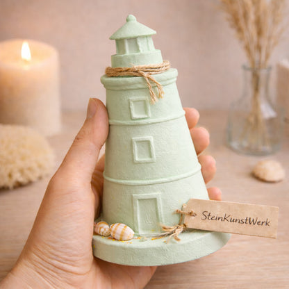 Leuchtturm Deko – handgefertigte maritime DIY-Deko zum Selbstgestalten | SteinKunstWerk