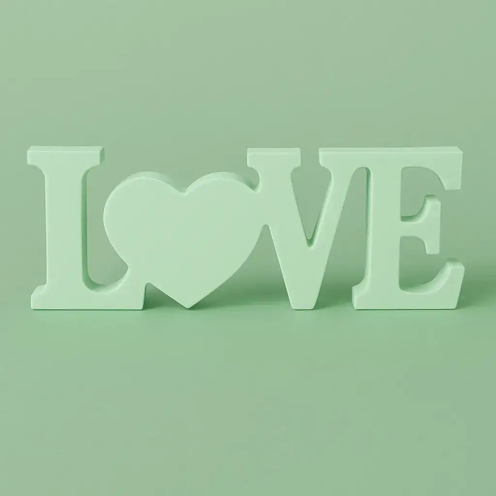 LOVE Schriftzug – Handgefertigte Deko in Wunschfarbe - by SteinKunstWerk | Deko aus nachhaltiger Herstellung