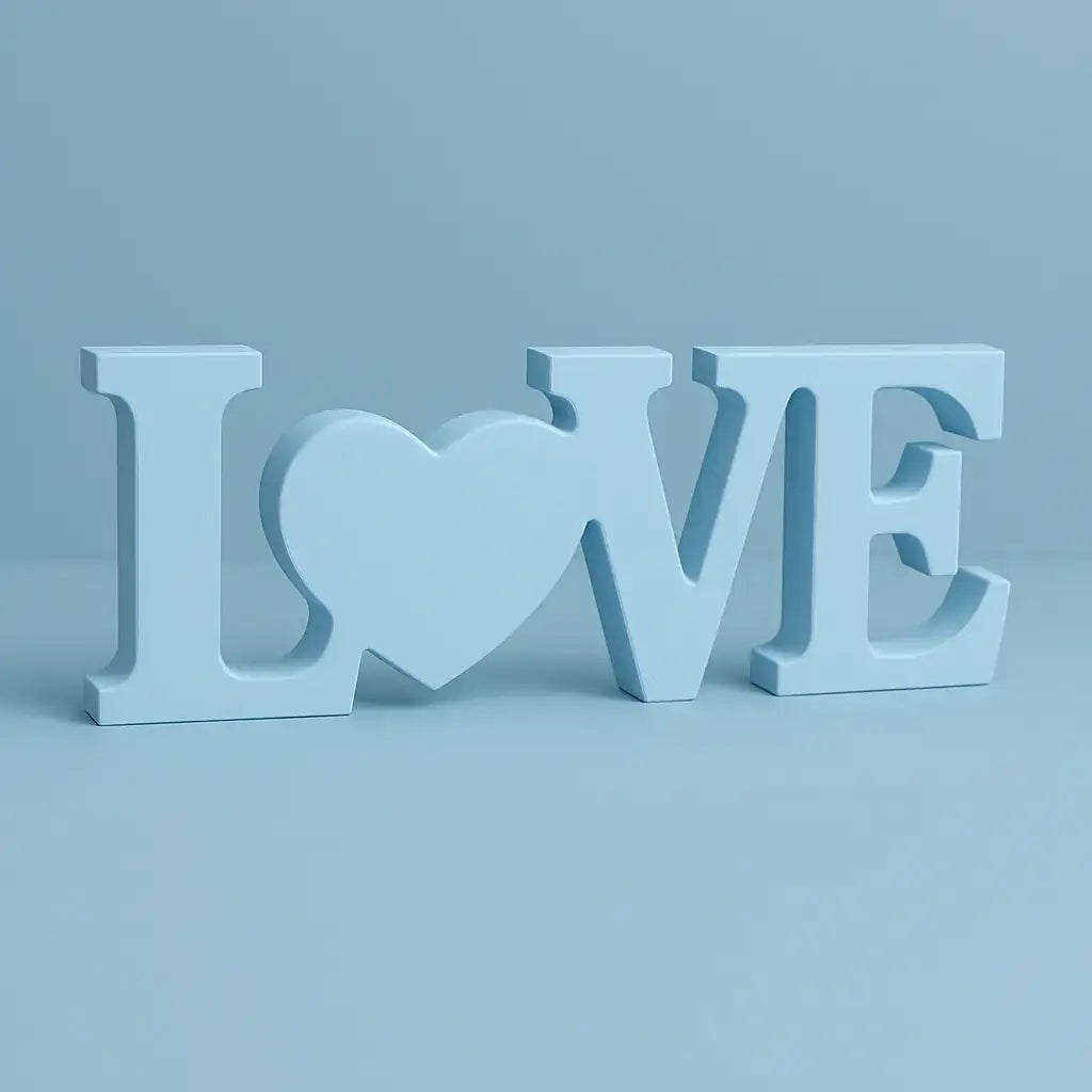 LOVE Schriftzug – Handgefertigte Deko in Wunschfarbe - by SteinKunstWerk | Deko aus nachhaltiger Herstellung