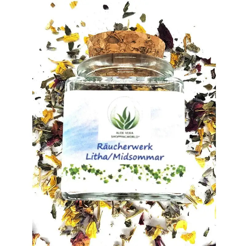 Räucherwerk "Litha/Midsommar" Glas 50 ml - by SteinKunstWerk | Räucherware aus nachhaltiger Herstellung