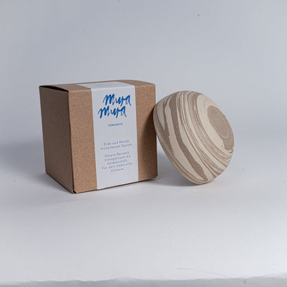 Cappuccino Tasse KUMO mixed clay von SteinKunstWerk für stilvolle Wohnatmosphäre und bewusste Momente