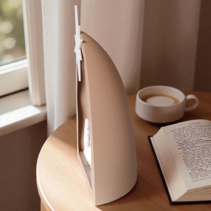 Illuminated Nativity Scene – Minimalistische Weihnachtskrippe mit LED-Beleuchtung