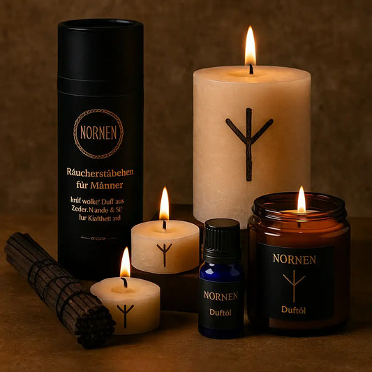 NORNEN Bundle für Männer – Magische Rituale im Zeichen der nordischen Schicksalsweberinnen - by SteinKunstWerk | Bundle aus nachhaltiger Herstellung