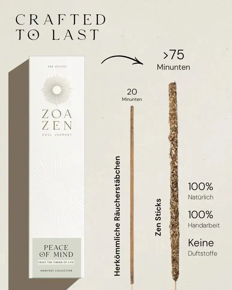 Peace of mind - by SteinKunstWerk | Räucherstäbchen aus nachhaltiger Herstellung