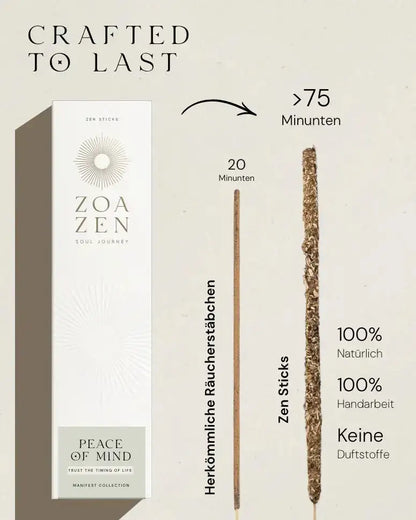 Peace of mind - by SteinKunstWerk | Räucherstäbchen aus nachhaltiger Herstellung