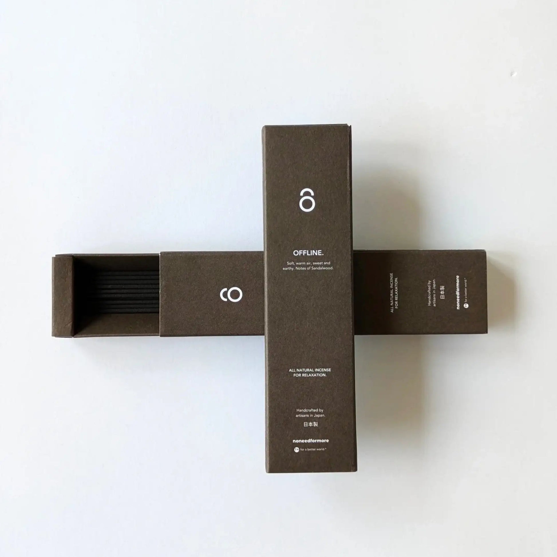 no need for more - Natürliche Räucherstäbchen - "Offline" - sanftes Sandelholz - by SteinKunstWerk | Räucherstäbchen aus nachhaltiger Herstellung