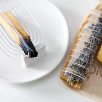 Palo Santo räuchern | Starter-Set für Yoga & Meditation | mit Räucherschale - by SteinKunstWerk | aus nachhaltiger Herstellung