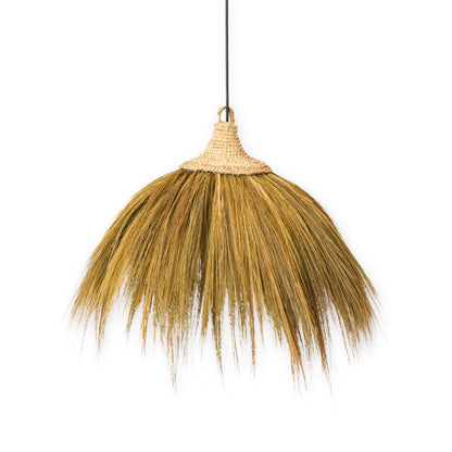 Boho-Lampenschirm MAWANA – Seegras und Raffia