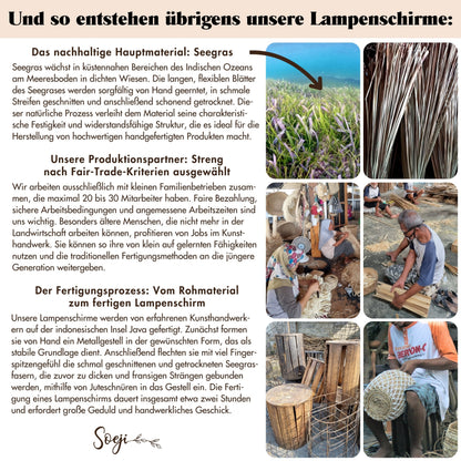 Lampenschirm LAMPUNG – Seegras