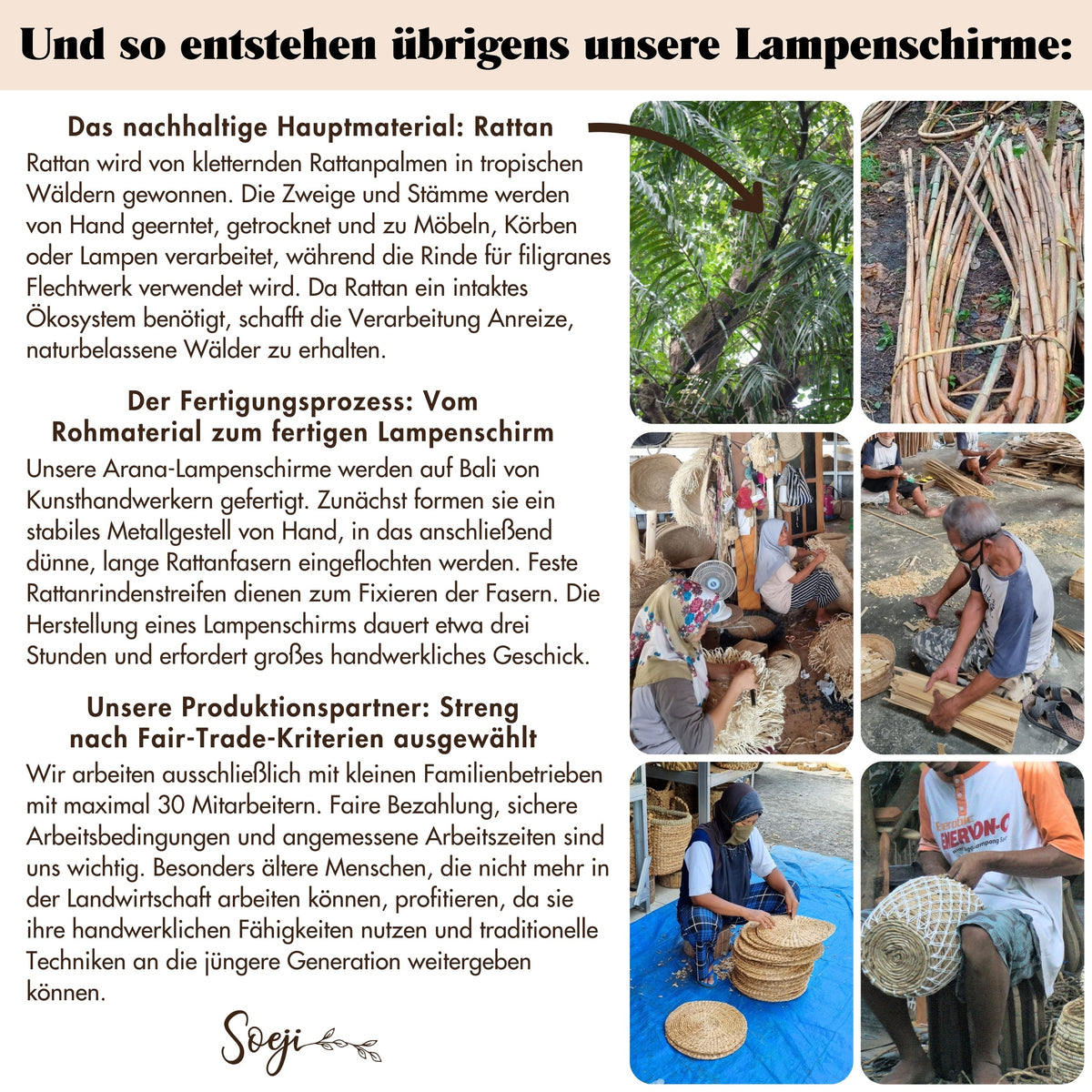 Lampenschirm ARANA – Rattan