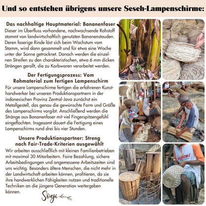 Lampenschirm SESEH – Bananenfaser