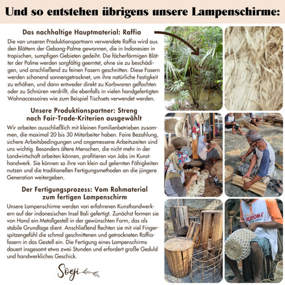 Lampenschirm TAMPAH – Raffia