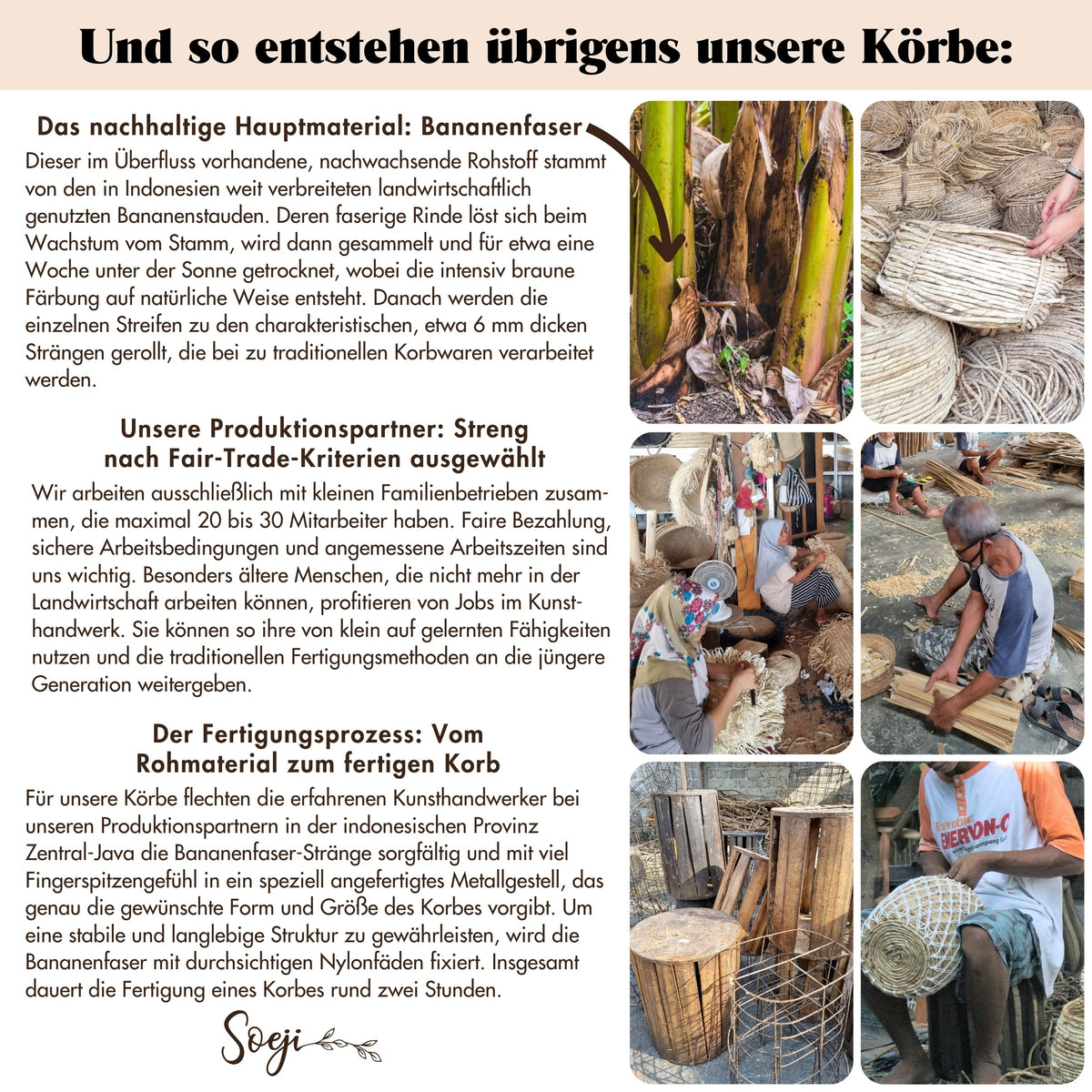 Wäschekorb PALEM – Bananenfaser