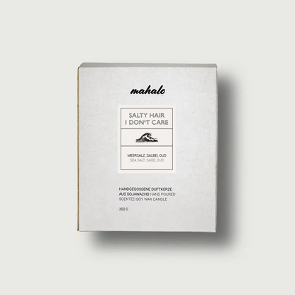 SALTY HAIR - I DON'T CARE DUFTKERZE - by SteinKunstWerk | Duftkerze aus nachhaltiger Herstellung
