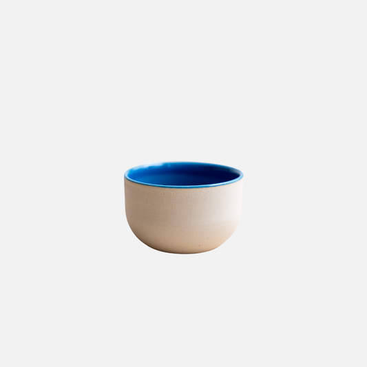 KUMO Espresso Duo Set Meer und Sand mit blauer Espresso Tasse