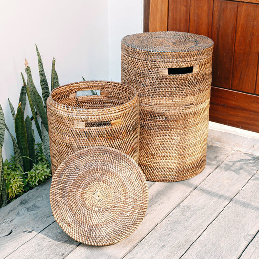 Soeji Flechtkorb SARI (braun) – Rattan