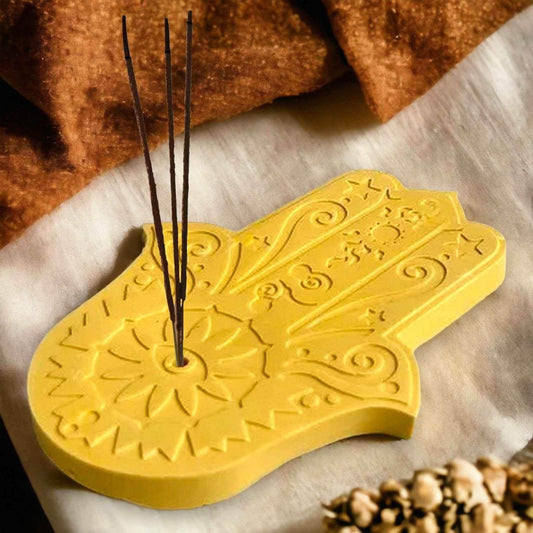 Räucherstäbchenhalter Hand der Fatima – Schutzsymbol & Stil - by SteinKunstWerk | Deko aus nachhaltiger Herstellung