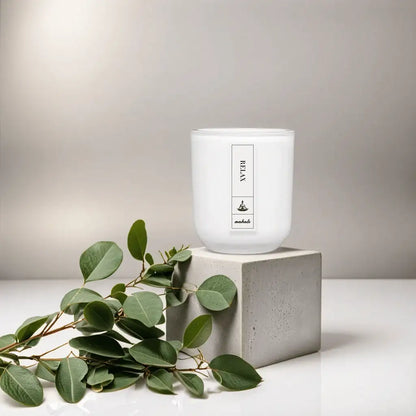 "Relax" – die Duftkerze für Ruhe, Gelassenheit & Wellness - by SteinKunstWerk | Duftkerze aus nachhaltiger Herstellung