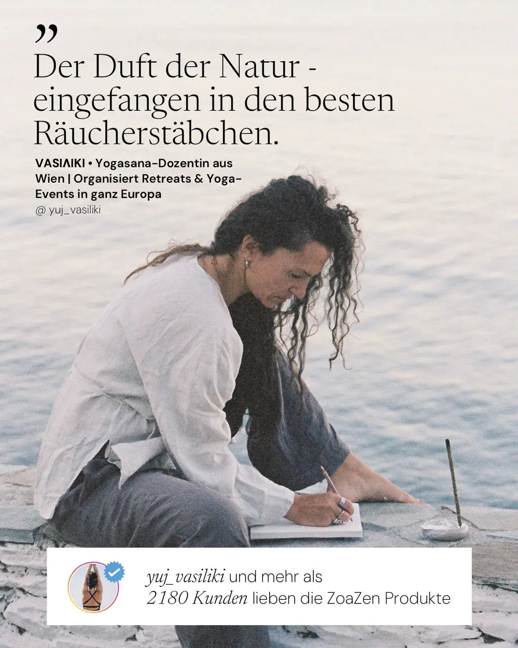 Self Love Räucherstäbchen von ZoaZen im achtsamen Ritual – Produktdetails