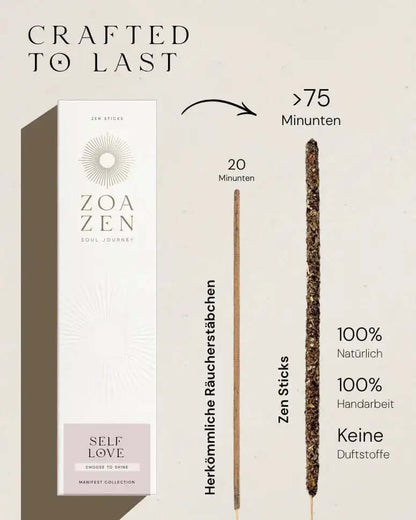 Self Love - by SteinKunstWerk | Räucherstäbchen aus nachhaltiger Herstellung