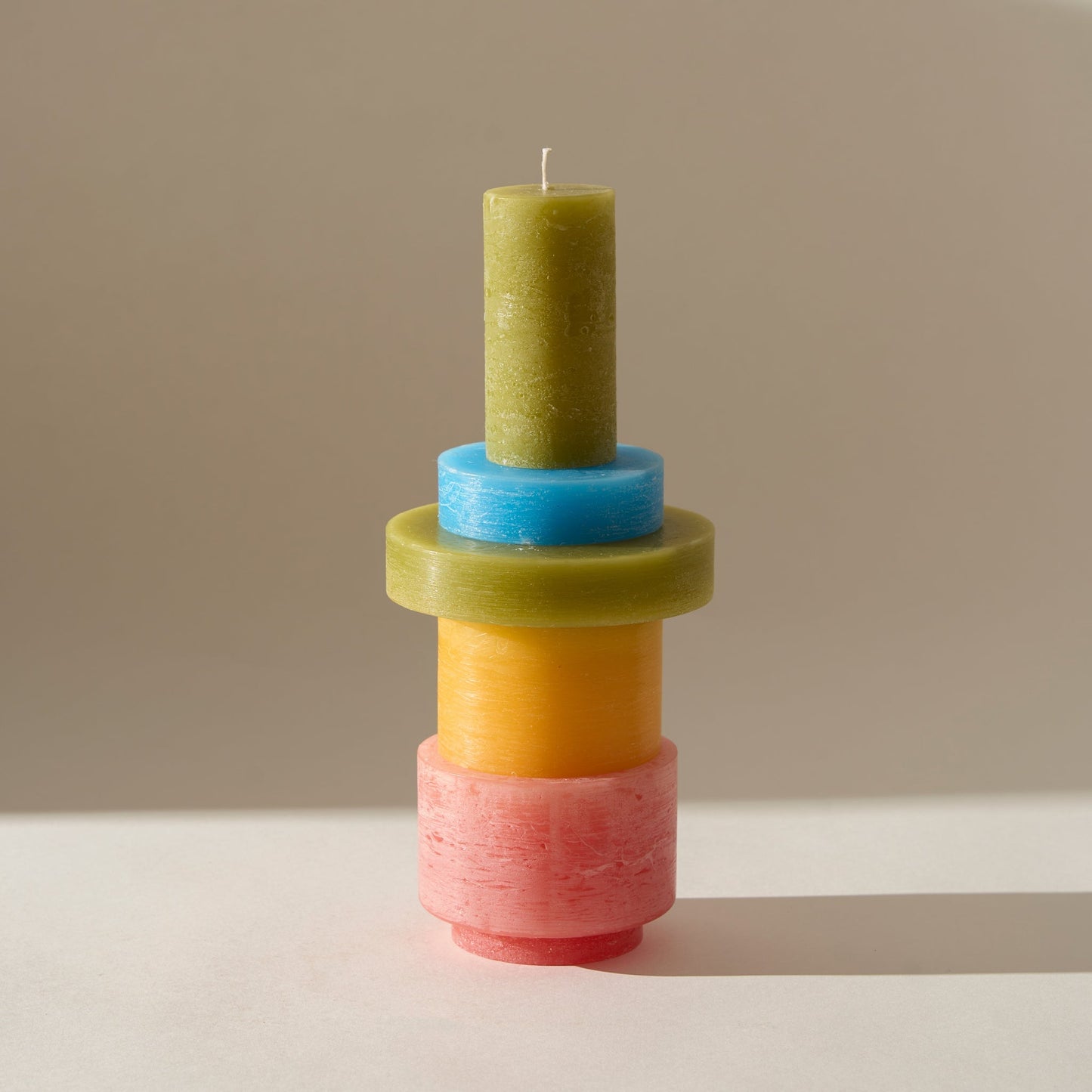 Stan Editions Candle Stack 03 – Rosa & Gelb