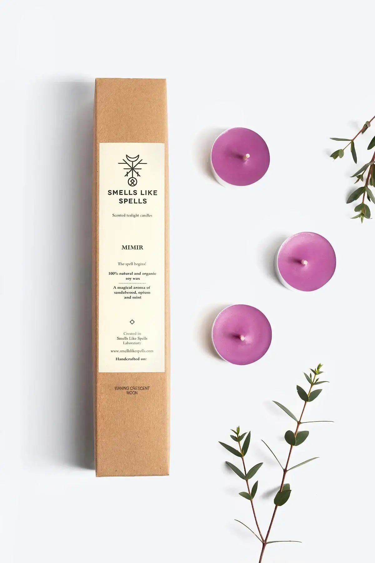 Mímir – Handgefertigte Duft-Teelichter (Set mit 6 Stück) - by SteinKunstWerk | Kerzen aus nachhaltiger Herstellung