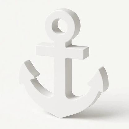 Deko-Anker aus hochwertiger Gießmasse – handgegossen in Weiß oder Wunschfarbe - by SteinKunstWerk | HE aus nachhaltiger Herstellung