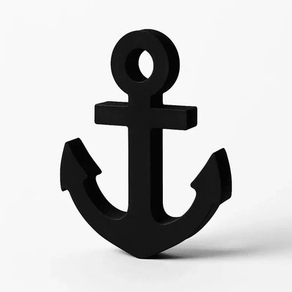 Deko-Anker aus hochwertiger Gießmasse – handgegossen in Weiß oder Wunschfarbe - by SteinKunstWerk | HE aus nachhaltiger Herstellung