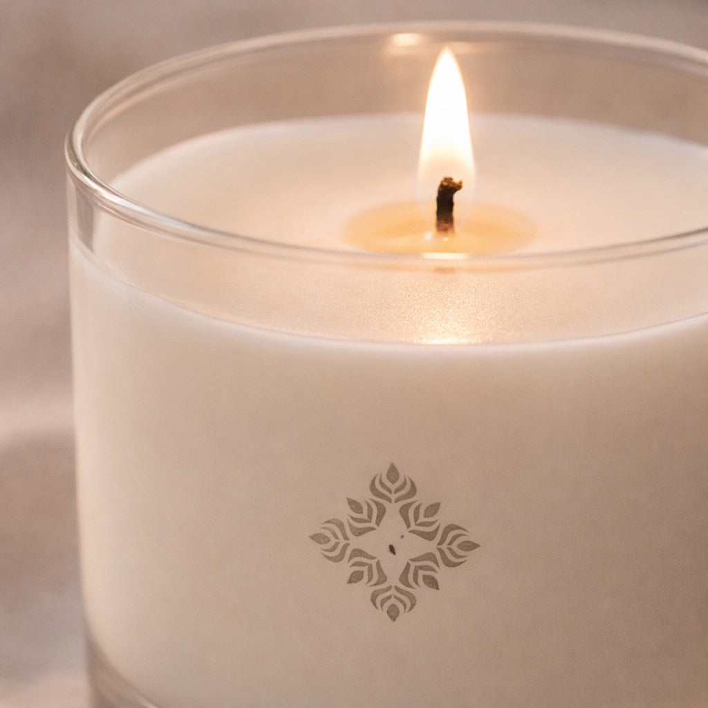 Hochwertige Duftkerzen im Glas mit minimalistischem Design – elegante Kerzenserie für stilvolle Wohnräume