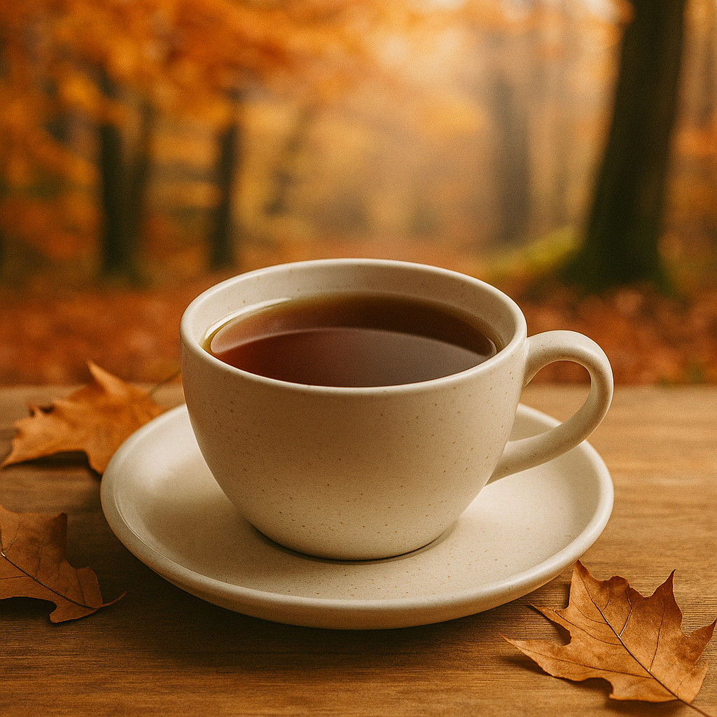 Shou Pu Erh Tee – fermentierte Teeblätter aus Yunnan, warm serviert und stimmungsvoll in Szene gesetzt.