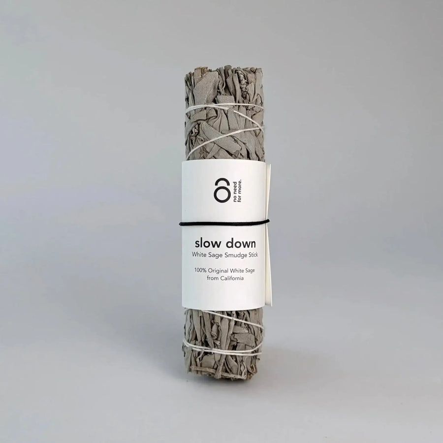 Smudge Räucherbündel "Slow Down" Weißer Salbei - by SteinKunstWerk | Räucherstäbchen aus nachhaltiger Herstellung
