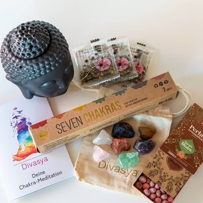 Chakra Meditation &amp; Yoga Gift Set – Spiritual Meditation Set for Balance &amp; Mindfulness