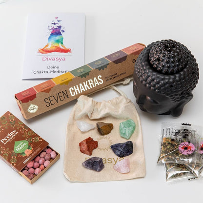 Chakra Meditation &amp; Yoga Gift Set – Spiritual Meditation Set for Balance &amp; Mindfulness